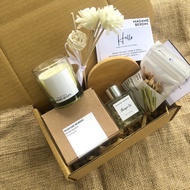 Christmas Gift Set Scented Candle Reed 60gr lemongrass Hampers Reed Diffuser Wedding Gift | Wedding 