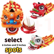【In stock】2 to 15 Years Old Lion Dance Children Little Lion Head Lion Dance Costume Lion Dance Lion Dance Performance Props Full Set Double Lion Dance Head 4MEC