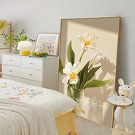 painting canvas wall decoration artภาพวาดตกแต่งที่อบอุ่นลายดอกทานตะวันจิตรกรรมฝาผนังหัวเตียงสำหรับร้