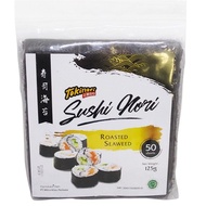 LIVE SHOPEE Tokinori yaki sushi nori halal mui roasted seaweed uk 21x19 seaweed sushi seaweed sheet 