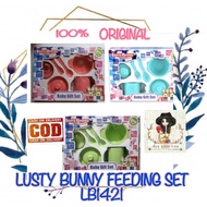 LB1421 LB1424 LB1419 Lusty Bunny Feeding Set Baby Gift Box Contents 6 Pcs 6in1 Baby Feeding equipmen