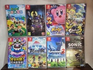 二手switch game    Addams Family $180, 阿爾就斯 $200,    Sonic Frontiers $230, Animals crossing $230,xenoblade 3 $200, kirby star allies $230