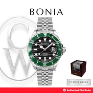Jam Tangan Pria Bonia BNB10718-1332LE Rantai Jubilee Noble Men Watch Contemporary 2 Straps Set Autom