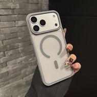 XICCI For iPhone 17 Air 17Pro 16 16E 15 15ProMax For Magsafe Bumper Armor NonSlip Clear Frosted Magn