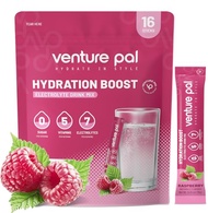 Venture Pal Sugar Free Electrolyte Powder Packets - Liquid Daily IV Drink Mix for Rapid Hydration &