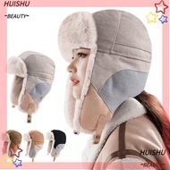 HUISHU Ski Hat, Windproof Warm Russian Bomber Cap, Vintage Waterproof Russian Style Earflap Design E