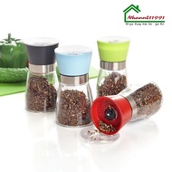 Pepper Jar, Pepper Grinder, Glass Dried Seed Grinding Type 1 _ ANhThu