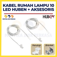 Huben 10 LED Light Housing Cable + Accessories I Cable-10 LED Light Connector
