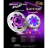 DISC TULANG IKAN LC135 267MM DISC BRAKE PLATE CNC F7 PIRING DISC 267MM LC135 ACCESSOIRES MOTOR LC135