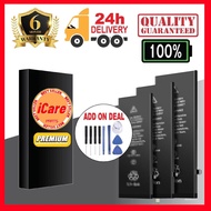 【Local delivery】 Battery  Compatible 6 6S 7 7P 8plus X Xr Xs Max 11 12 Pro 13 14 plus Battery Replac