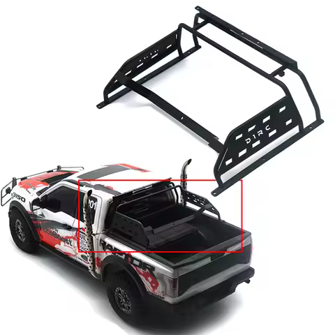 1 Item Simulation Black Metal Reserve Gantry Modified Pieces for 1/8 RC Crawler Car Traxxas Raptor K