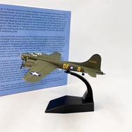 Ready Stock 1: 144 Alloy Finished Ornaments US B-17 Bomber US Army B17 Airplane Model Memphis Goddes