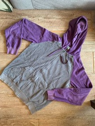 Baleno - 拉鍊外套Purple Grey zip up hoodie jacket sweater