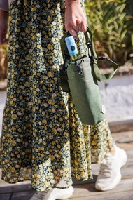 rPet 環保材質保冷水壺袋 軍綠