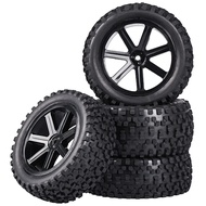 12mm Hex 2.2'' Pre-Glued RC Buggy Wheels and Tires, Out Dia. 3.5'' for 1/10 1/12 1/14 1/16 Off-Road