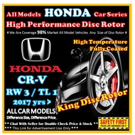 HONDA CRV RW3 TL1 Disc Rotor Drilled Slotted / Pemutar Cakera Berprestasi Tinggi