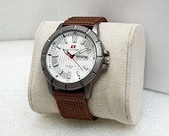 Jam Tangan SWISS ARMY 7446 Man Pria Tali Kanvas Tanggal Aktif  Tali Include Box dan Bergaransi SA990