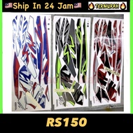 Stiker sticker body cover set stripe (7) honda rs150 v1 RS150R RS 150 R 150R COVERSET STRIPE STRIKE 