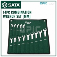 [SATA] 14PCS Combination Wrench Set [MM] | Professional Metric Wrench Set | 09026