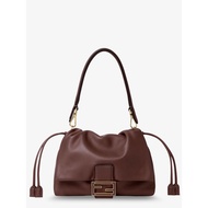 Fendi Mamma Baguette Medium leather crossbody bag - Mogano Os