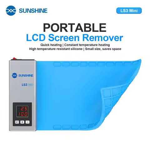 SUNSHINE LS3 Mini Quick Heating LCD Screen Remover for Mobile Phone Table Below 10.5 inches Intellig