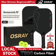 OSRAY Rickleball paddles Latest T800 Carbon Fiber Pickleball Racquet Thermoformed Pro Pickleball pad