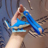 [Shanhaijing] Creative Shanhaijing Wearing Shoes Shark Keychain pvc Wooden Stick Man Doll Pendant Ke