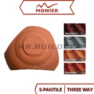 MONIER GCI S- Pantile Three-Way 3- Way Roof Fitting Roof Tiles Atap Tanah Atap Fitting