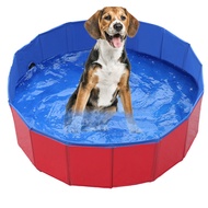สระว่ายน้ำสำหรับสุนัขและสัตว์เลี้ยงพับได้อ่างอาบน้ำแบบพกพา PVC สำหรับสุนัขสระว่ายน้ำอ่างอาบน้ำของเล่นสำหรับเด็กแมว