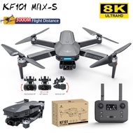 KF101ใหม่/KF108 8K 3-Axis gimbal Drone FPV dual-Camera เฮลิคอปเตอร์ควบคุมรีโมต Omni-Directional เลี่ยงสิ่งกีดขวางใบปลิวลื่นไหลด้วยแสง