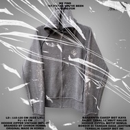 CHIRON HOMME ORIGINAL/HOODIE ZIPPER/HOODIE IMPORT/KOREAN HOODIE/HOODIE EMBROIDERY/HOODIE ZIPPER GREY