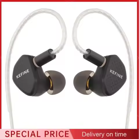 Kefine Klean 10mm DLC Diaphragm Dynamic Driver HiFi IEM Earphones with High-Purity Silver-Plated Cop