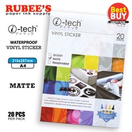 A4 I-TECH VINYL STICKER MATTE