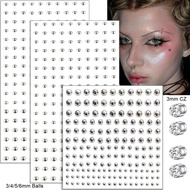 Fake Piercing Jewelry Fake Nose Stud Fake Lip Ring Fake Earring Fake Eyebrow Ring Face Sticker Gems 