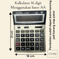 KALKULATOR BESAR 16 DIGIT CITIZEN | KALKULATOR DAGANG BESAR CEK DAN CORRECT