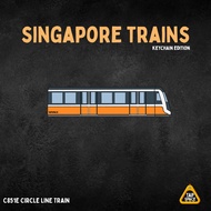C851E Circle Line MRT Train Keychain