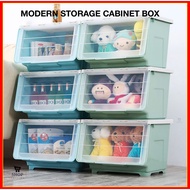 Modern Storage Cabinet Box 34L/38L/56L Multipurpose Storage Box Cabinet | Continer Box | Kabinet Sim