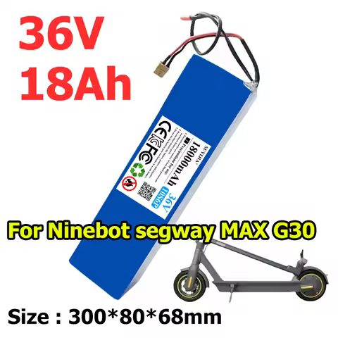 36V 18000mAh 10S6P 18650 lithium-ion battery pack with BMS 20A for Segway Ninebot MAX G30 electric s