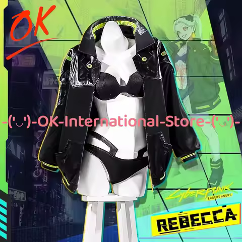Cyberpunk: Edgerunners Rebecca Cosplay Costume Anime Game Character Outfit Halloween Carnival Party 