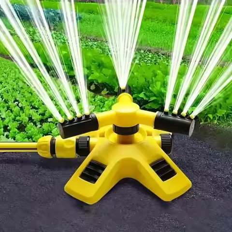 360 Degree Automatic Rotating Sprinkler Head For Nursery Irrigation, Rotating Three-way Sprinkler Se