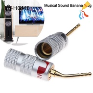 LY Musical Sound Banana Plug,  Gold Plated Nakamichi Banana Plug, for Speaker Wire Pin Screw Type Speakers Amplifier Speaker Wire Cable Connectors