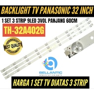 PANASONIC 32 INCH LCD LED TV BACKLIGHT TH-32A402G PANASONIC 32 INCH 9LED 3VOL TV BACKLIGHT