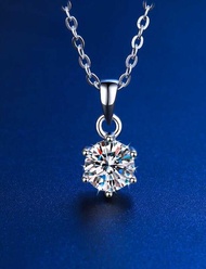 Nice Moissanite/Moissanite Necklace Pawnable/ White Gold Necklace Pawnable/ 18k Gold Pawnable Saudi