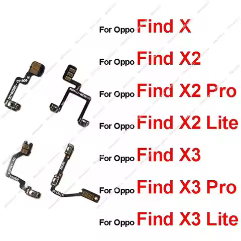 Power Volume Flex Cable For OPPO Find X2 X3 Lite X2 X3 Pro Power Volume Side Button Flex Ribbon Repl
