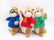 COD 3pcs/lot Anime Alvin and The Chipmunks Plush Toys Cute Chipmunk Alvin Simon Brittany Plush Dolls