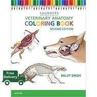 Just in Time ! Veterinary Anatomy Coloring Book 2ed - : 9781455776849 แถมฟรีดินสอสี