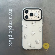 For iPhone 16 Pro Max Case TPU Dog Phone Case For iPhone 17 Pro Max 16 15 Cover 手机壳 Aesthetic Korean