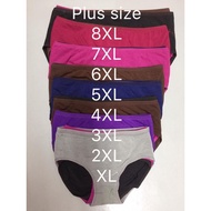 Plus size panties 020447 Xl-8xl 3pcs