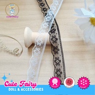 1.3 cm Ribbon Lace Brocade Flower Lace ruffle Lace Brocade Lace Motif - 1 Yard