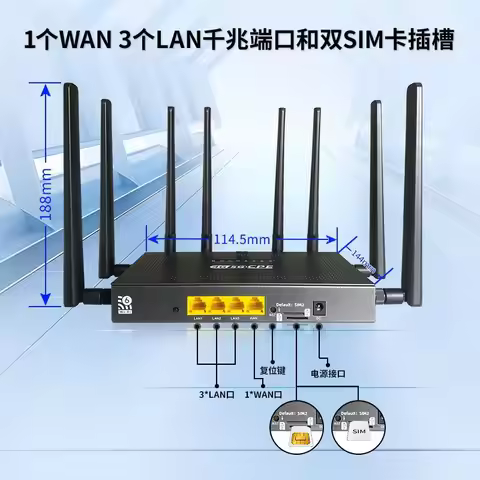 Industrial 5g card router dual-core ax3000 intelligent mt7981b solution gigabit wireless wifi6 route